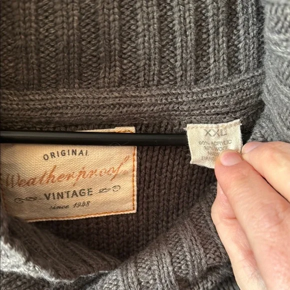 Weatherproof Vintage Gray Knit Pullover - Picture 3 of 5